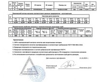 Сертификат Сертификат на Труба профильная 25х25х2 мм