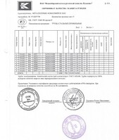 Сертификат Сертификат на Труба профильная 40х20х1.5 мм
