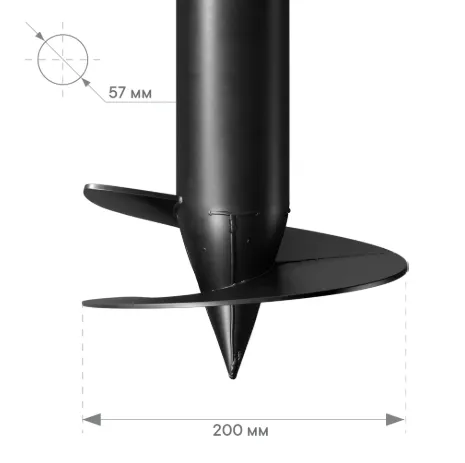 Купить Винтовая свая 57х200х2000 мм