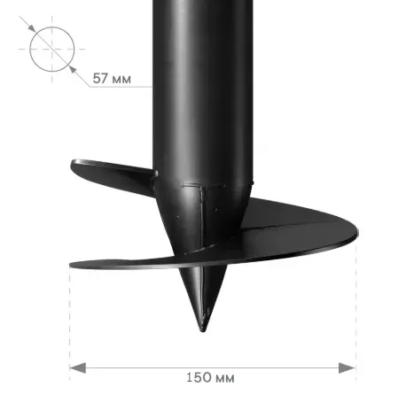 Купить Винтовая свая 57х150х2500 мм
