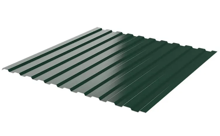 Купить Профнастил С21 зеленый Ral 6005 2000х1050х0,35 мм