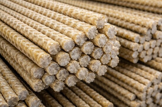 Композитная арматура в бухтах и прутках