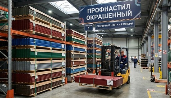 Профнастил окрашенный для кровли