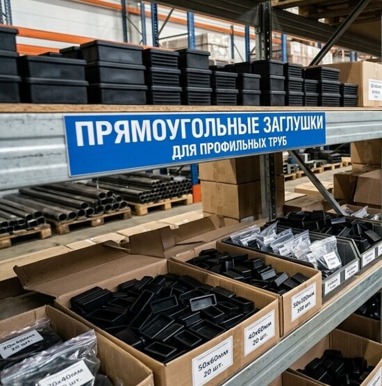 Прямоугольные заглушки для профильных труб