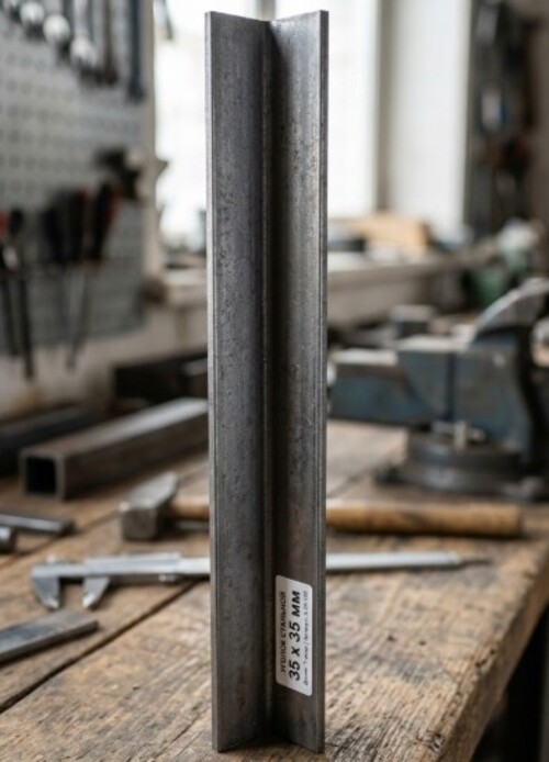 Уголок равнополочный 35х35 мм в производстве